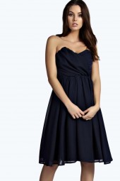 SALE - Lara Prom šifoninė Midi suknelė